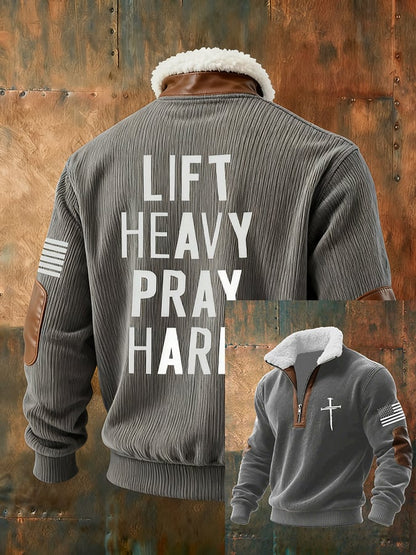 Men's Faith Textured Sweatshirt