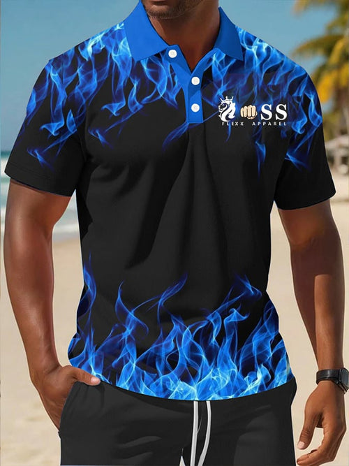 Men's Fashion Casual Business Contrast Color Polo