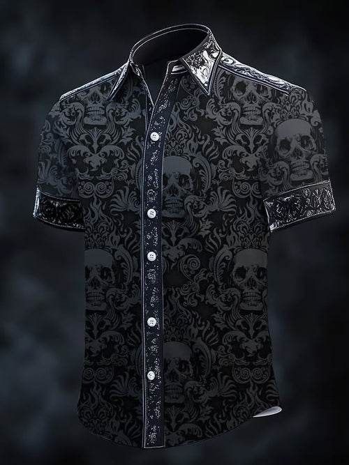 Men's Gothic Dark Short Sleeve Shirt