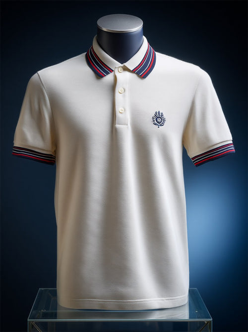 Men's Business Casual Button Short Sleeve Polo Shirt