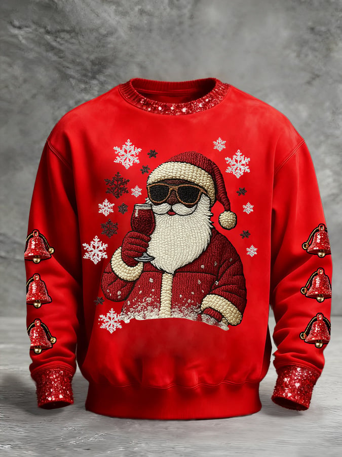 Men's Christmas Printed Pullover Sweatshirt