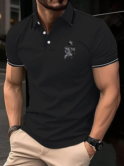 Casual Men'S Zipper Polo
