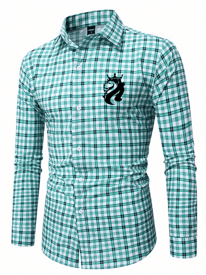 Men's Plaid Business Casual Shirt