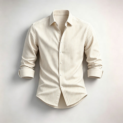 Men's Striped Long-Sleeve Shirt