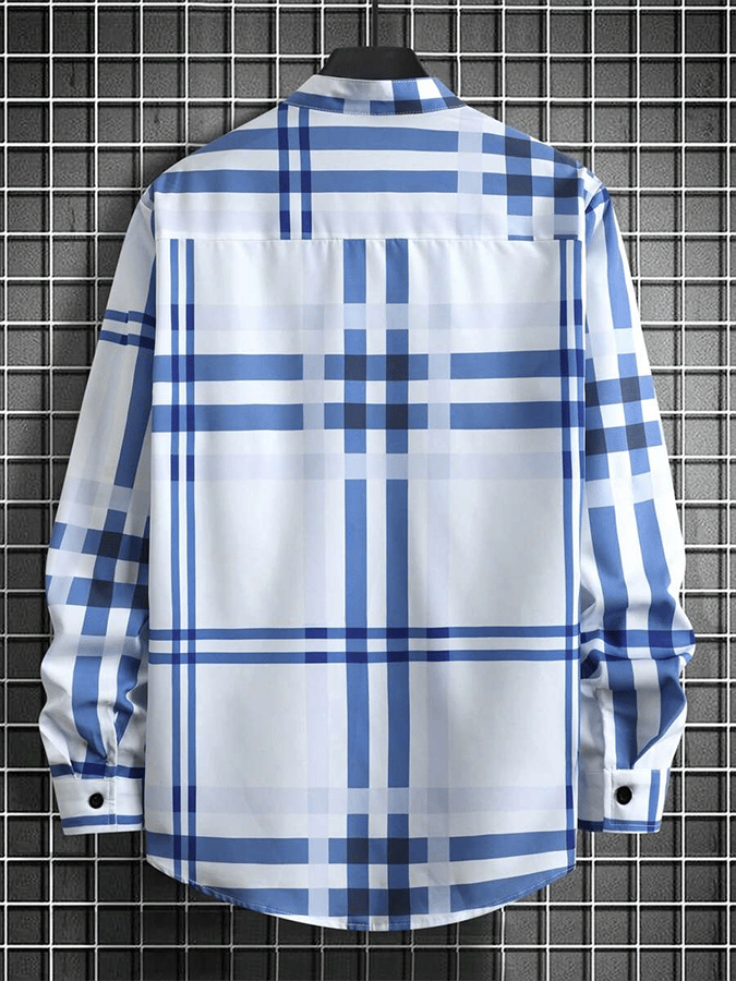 Men's Plaid Business Casual Shirt