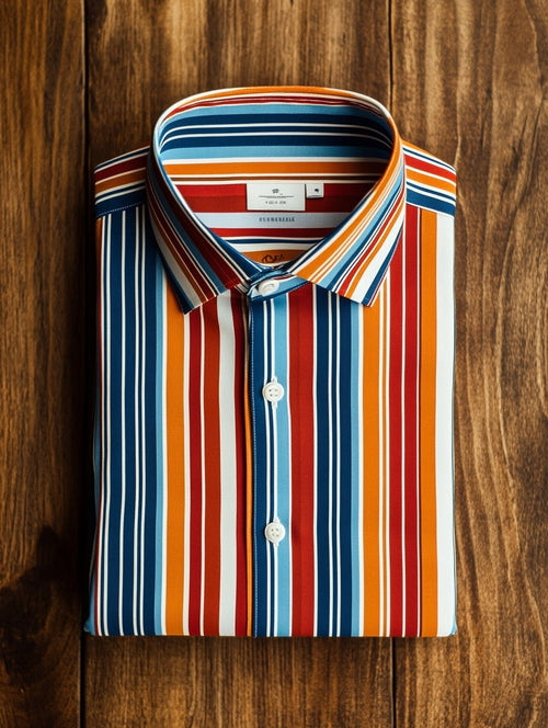 Men's Striped Luxe Long Sleeve Shirt