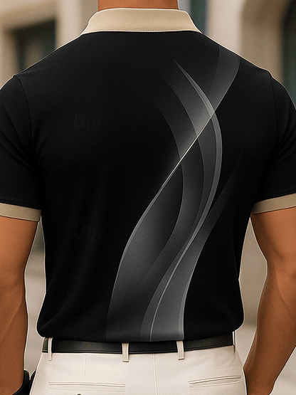 Men's Faith Printed Casual Polo Shirt