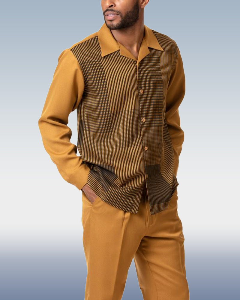 Men's Fashion Casual Long Sleeve Walking Suit 006