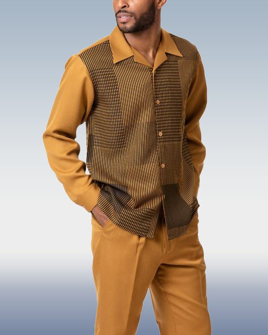 Men's Fashion Casual Long Sleeve Walking Suit 006