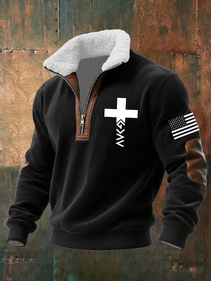 Men's Faith Textured Sweatshirt