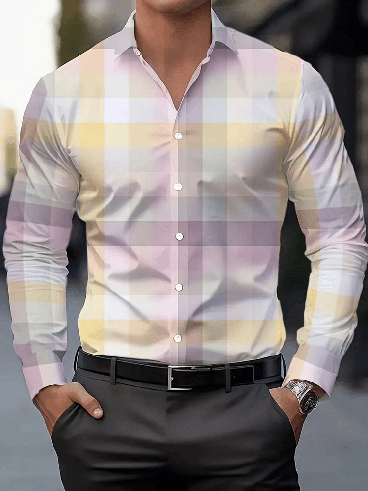 Men's Luxury Business Long Sleeve Shirt