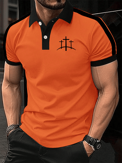 Men's Faith Print Polo Shirt
