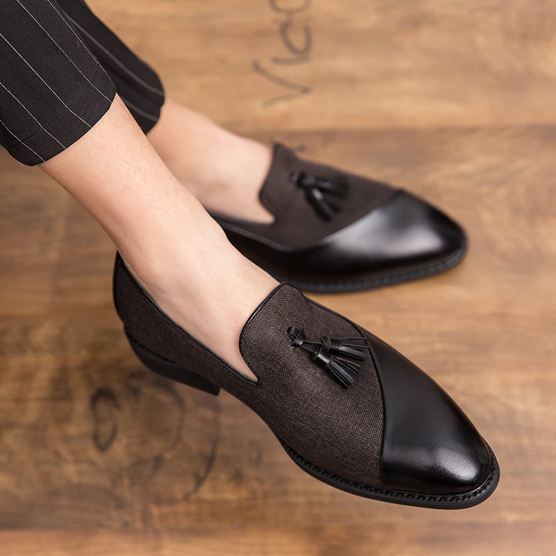 Tassel Slip On Party Leather Dress Shoes