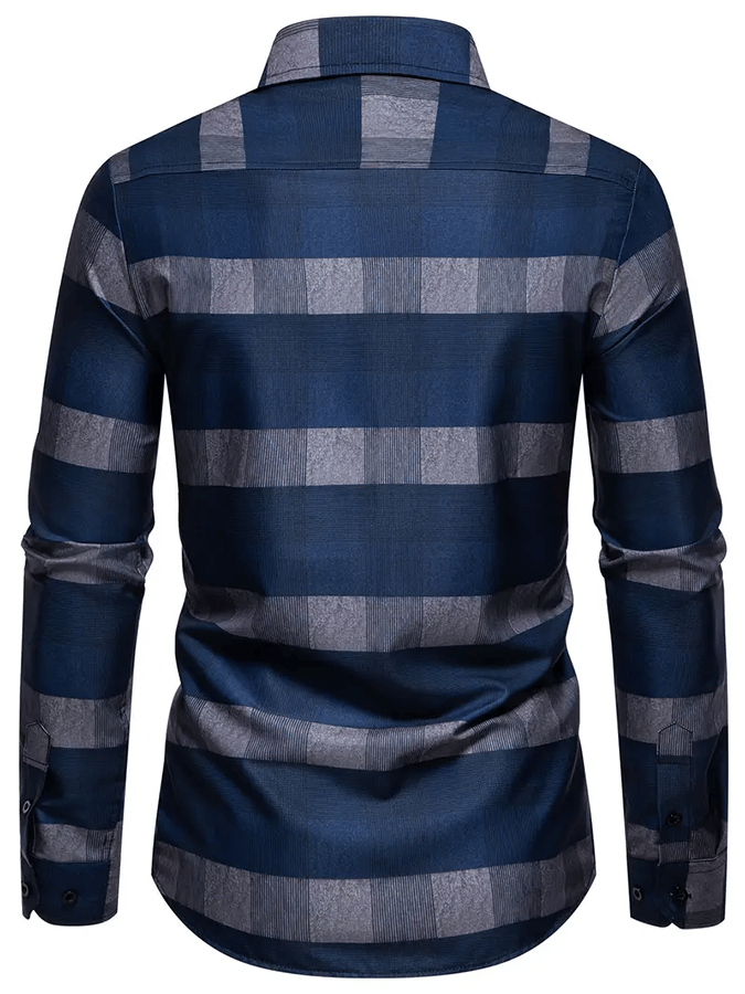 Men's Plaid Business Casual Shirt