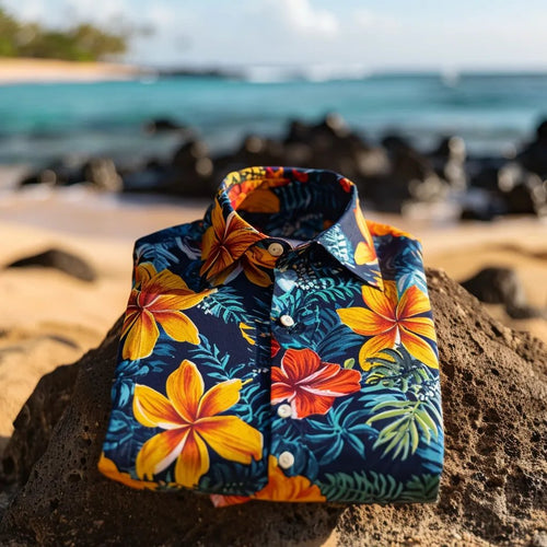 Men's Luxury Business Floral Print Shirt