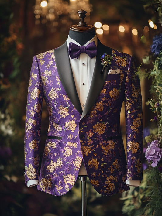Men's Luxury Business Print Blazers