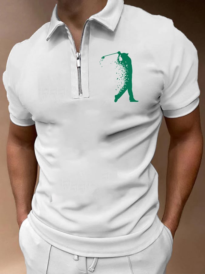 Men's Masters Tournament 2024 Champion Golf Lovers Fans Zipper Polo