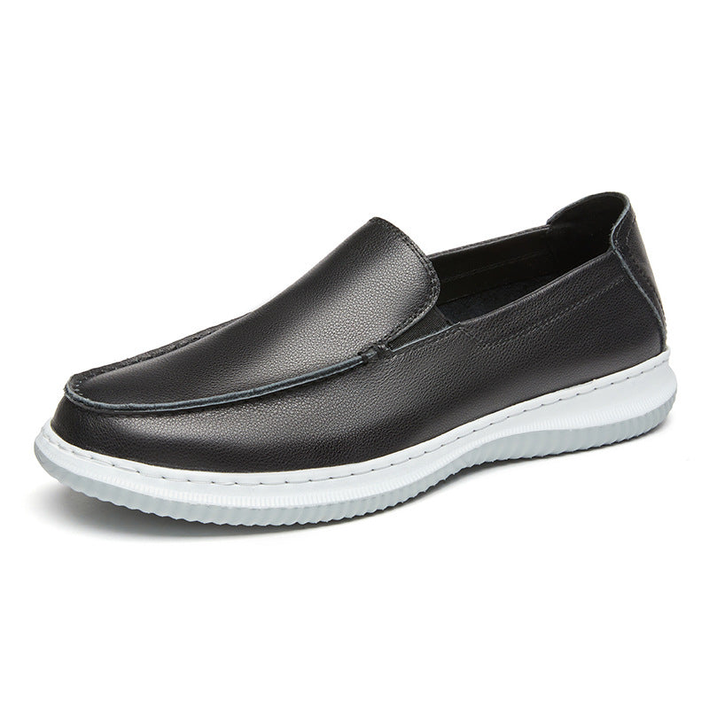 Men's Leather British Style Slip-On Casual Loafers