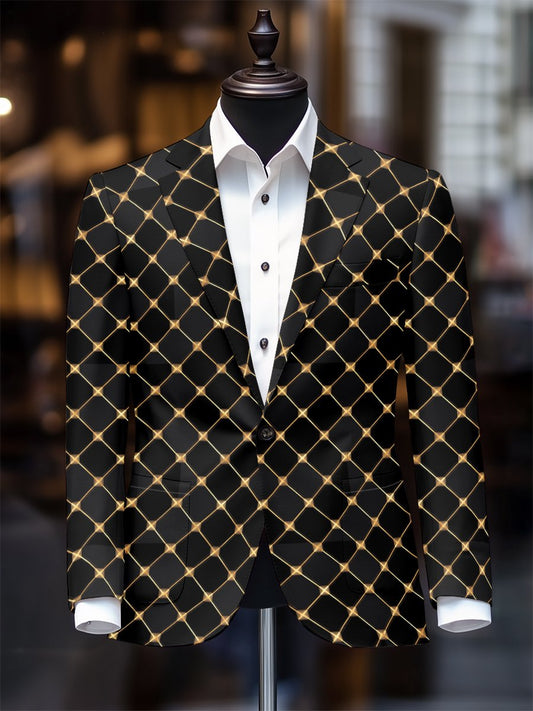 Men's Retro Casual Plaid Blazer