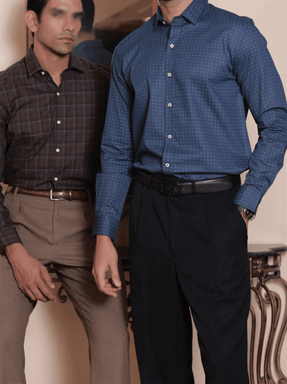 Men's Plaid Business Casual Shirt
