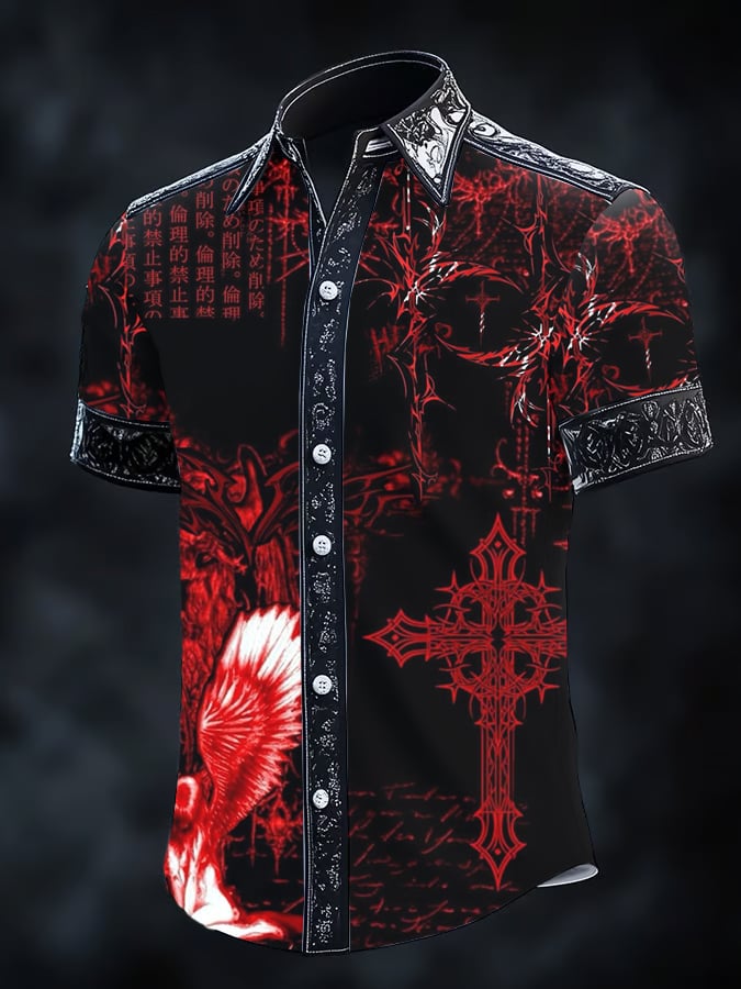 Men's Retro Gothic Dark Shirt