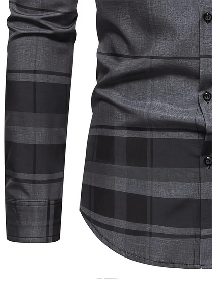 Men's Plaid Business Casual Shirt