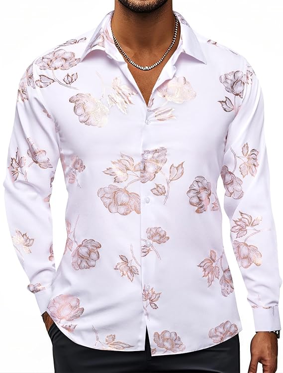 Floral Printed Dress Shirt