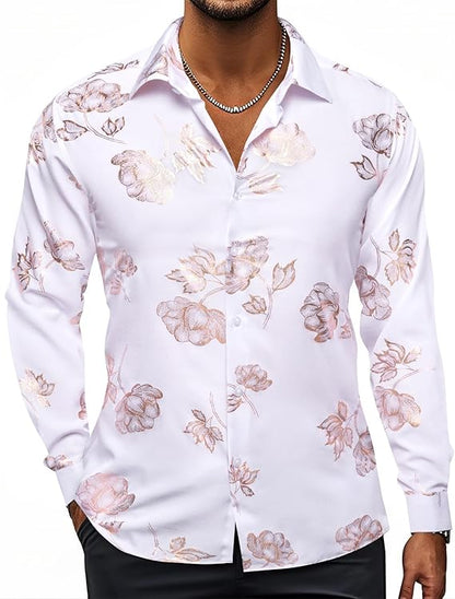 Floral Printed Dress Shirt