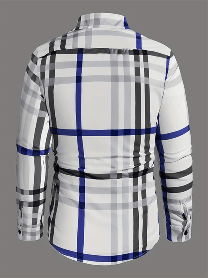 Men's Plaid Business Casual Shirt