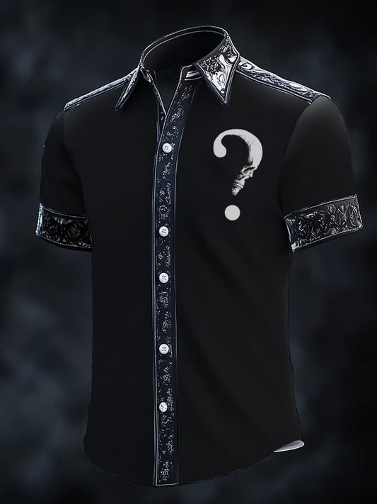 Men's Gothic Dark Short Sleeve Shirt