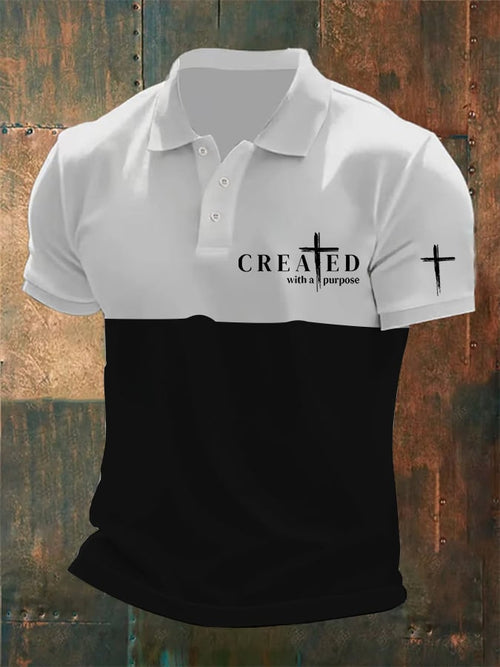 Men's Faith Casual POLO Shirt Tops