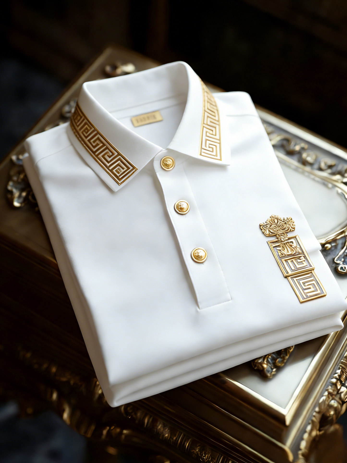 Men's Classic Business Button Short Sleeve Polo Shirt