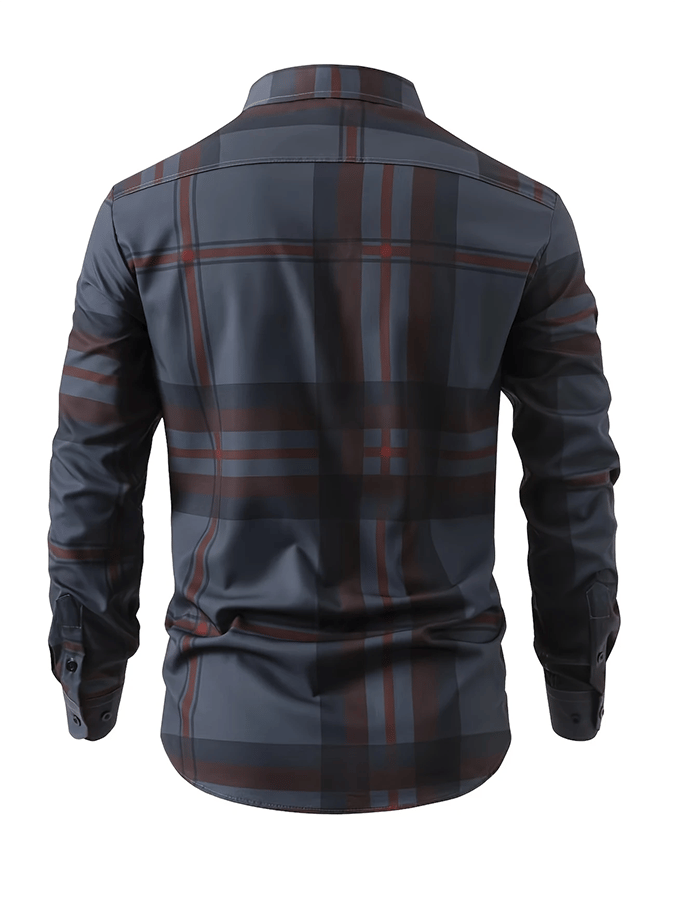 Men's Plaid Business Casual Shirt