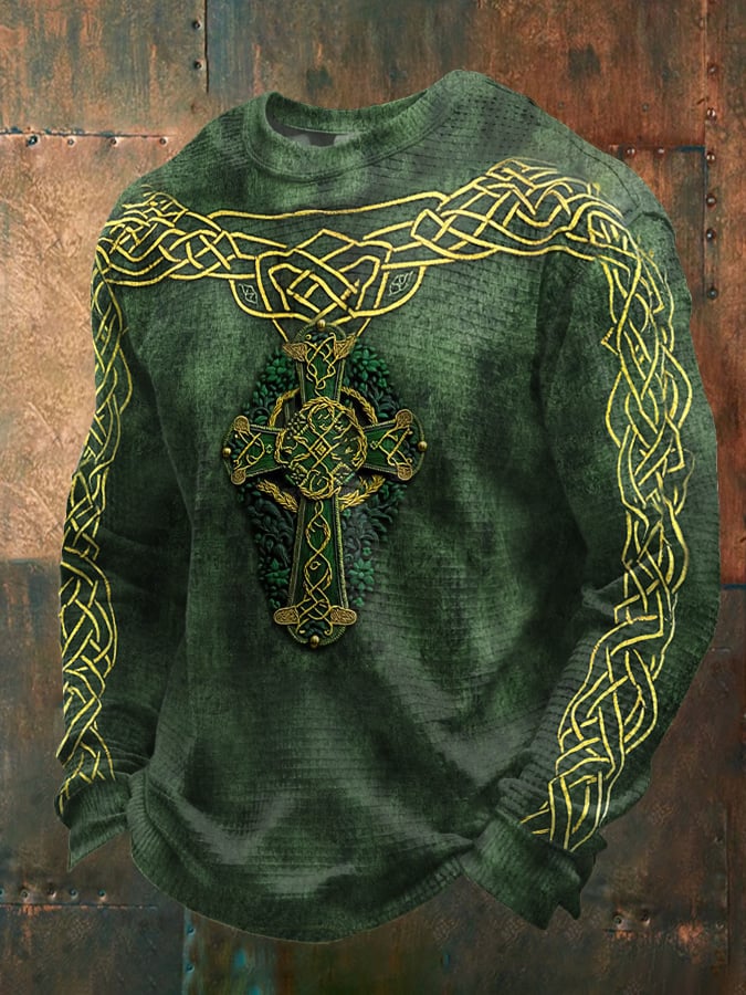 Men's Casual Printed Long-Sleeve Sweatshirt