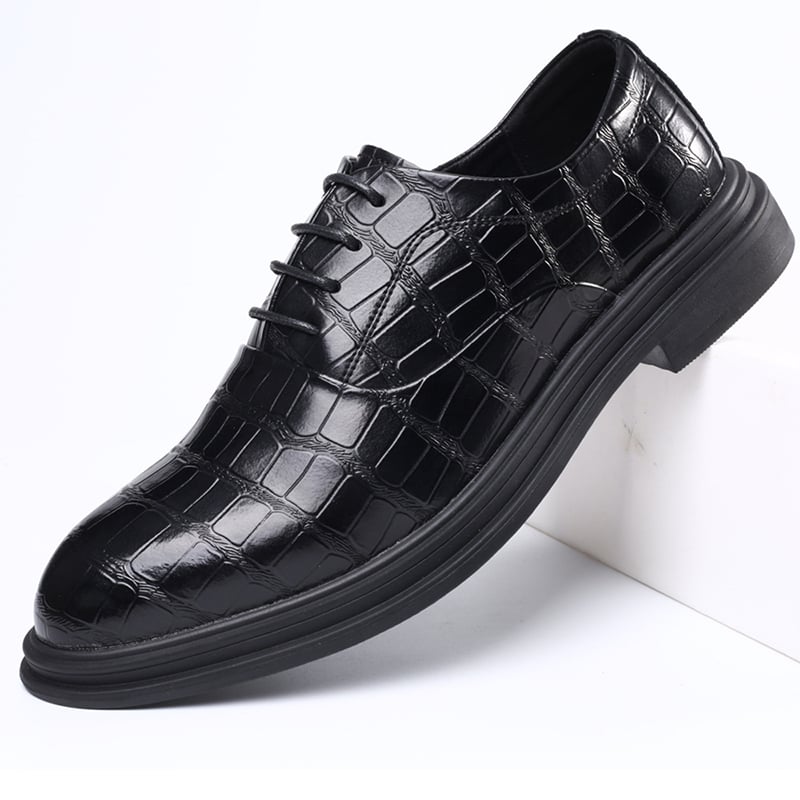 Business Casual All-Match Lace-Up Leather Shoes