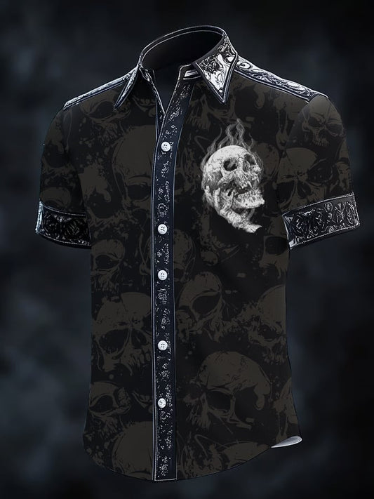 Men's Gothic Dark Short Sleeve Shirt