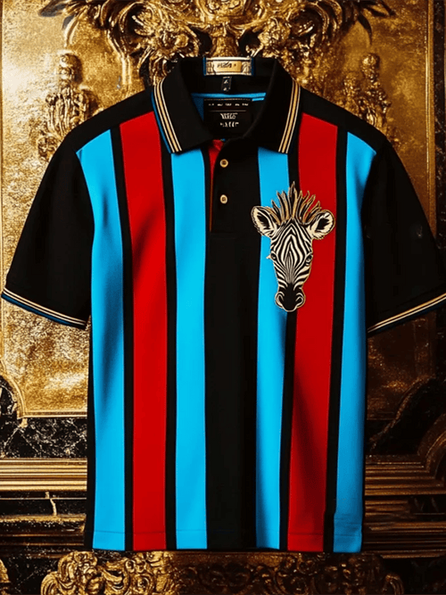 Men's Business Casual Button Short Sleeve Polo Shirt