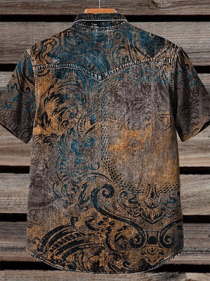 Men's Cowboy Western Vintage Shirt