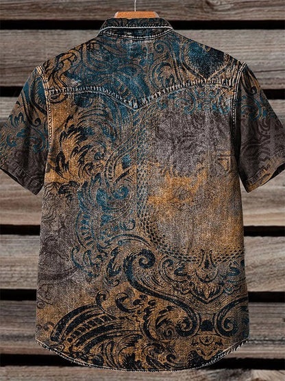 Men's Cowboy Western Vintage Shirt