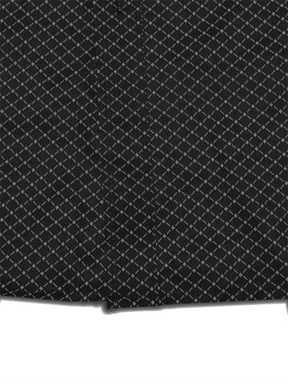 Men's Geometric Design Business Casual Shirt