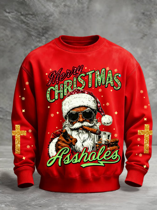 Men's Christmas Printed Pullover Sweatshirt