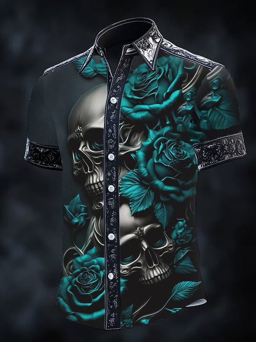 Men's Gothic Dark Short Sleeve Shirt