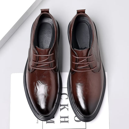 Men'S Business Casual British Pointed Leather Shoes