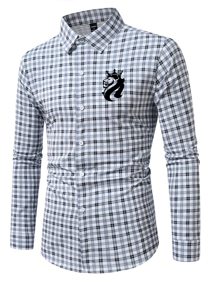 Men's Plaid Business Casual Shirt