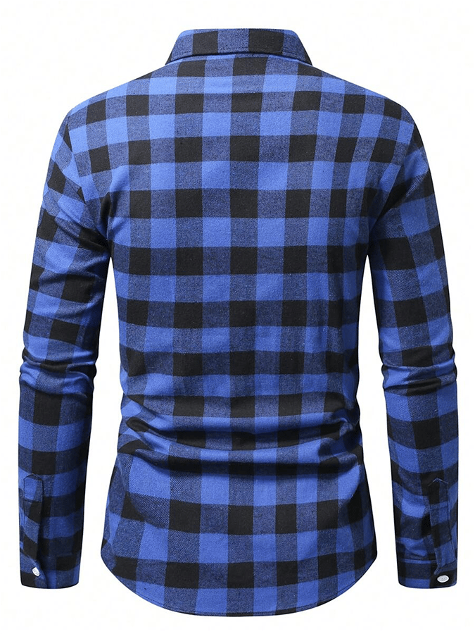 Men's Plaid Business Casual Shirt