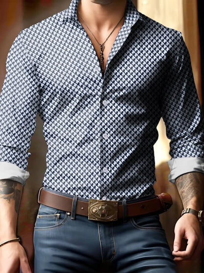 Men's Business Style Simple Shirt