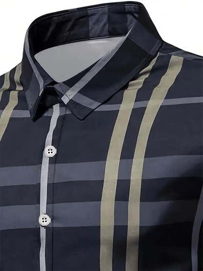 Men's Plaid Business Casual Shirt