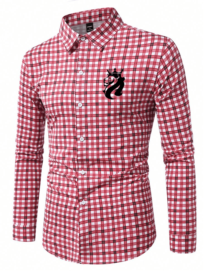 Men's Plaid Business Casual Shirt