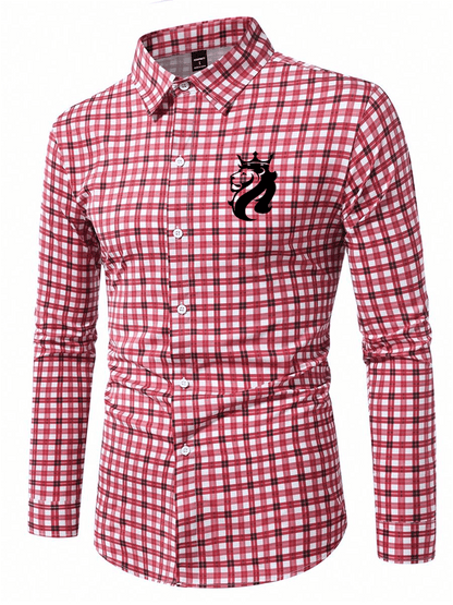 Men's Plaid Business Casual Shirt
