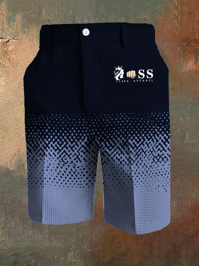Men's Business Casual Waffle Color Contrast Pants